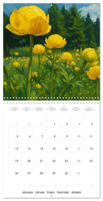 Eurasia Flowers (CALVENDO Monthly Calendar 2026)