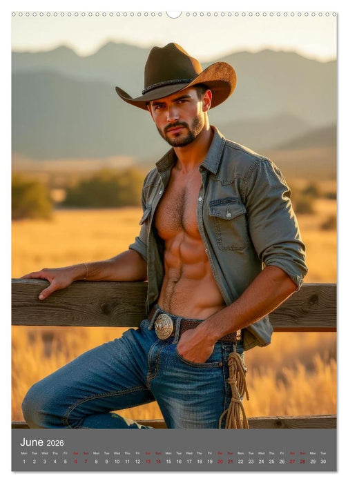 Bronco Heartthrobs (CALVENDO Monthly Calendar 2026)