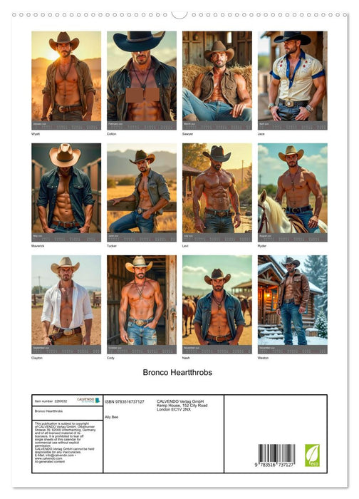 Bronco Heartthrobs (CALVENDO Premium-Calendar 2026)