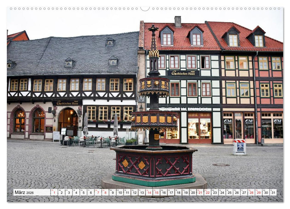 Wernigerode, die wunderschöne Stadt im Harz (CALVENDO Premium Wandkalender 2026)