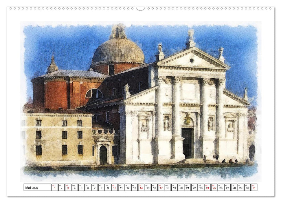 Fünfzehn Jahrhunderte Kirchenbau (CALVENDO Wandkalender 2026)