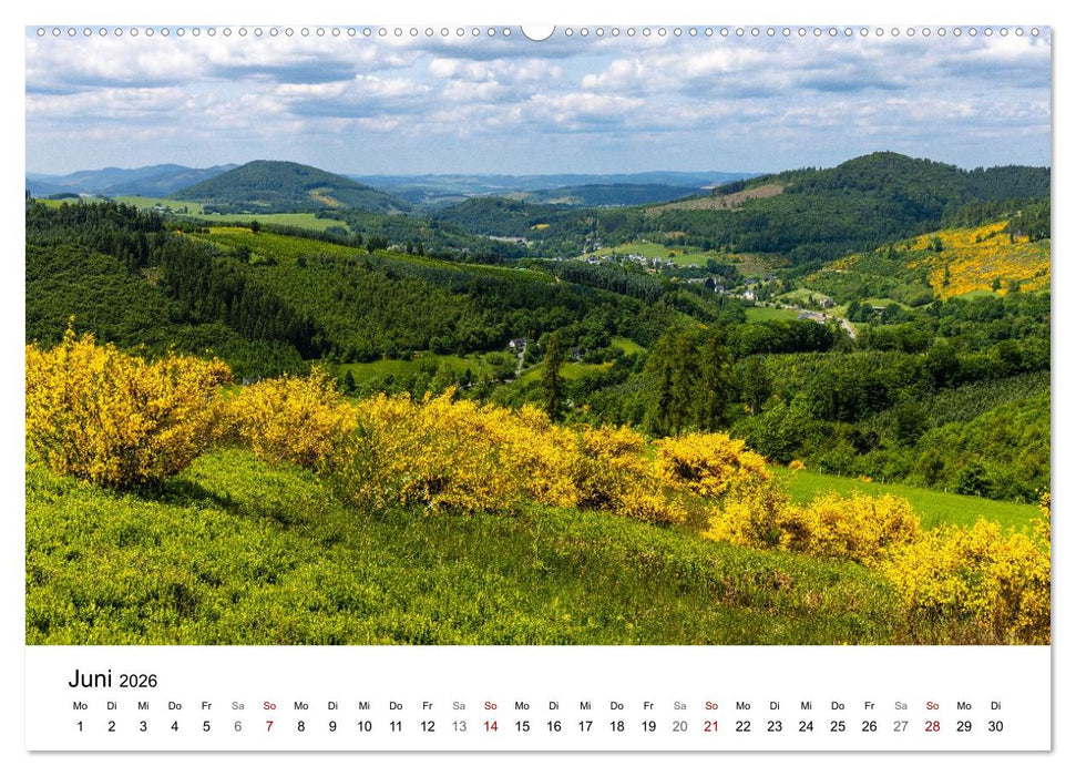 Sauerland - Land der tausend Berge (CALVENDO Premium Wandkalender 2026)