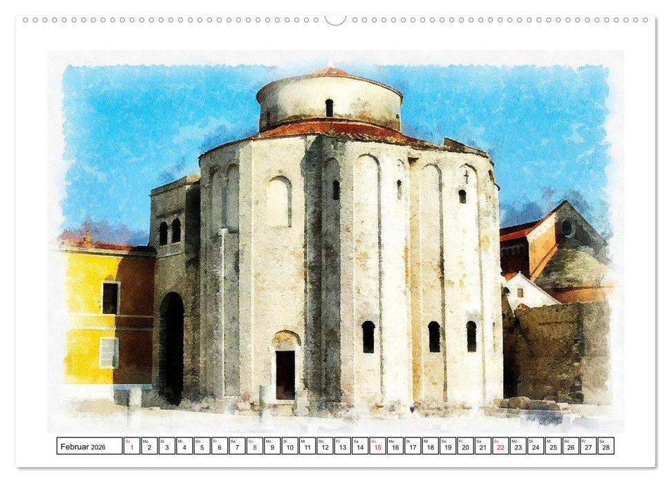 Fünfzehn Jahrhunderte Kirchenbau (CALVENDO Premium Wandkalender 2026)