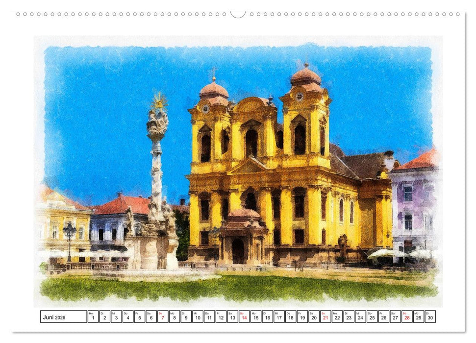 Fünfzehn Jahrhunderte Kirchenbau (CALVENDO Premium Wandkalender 2026)