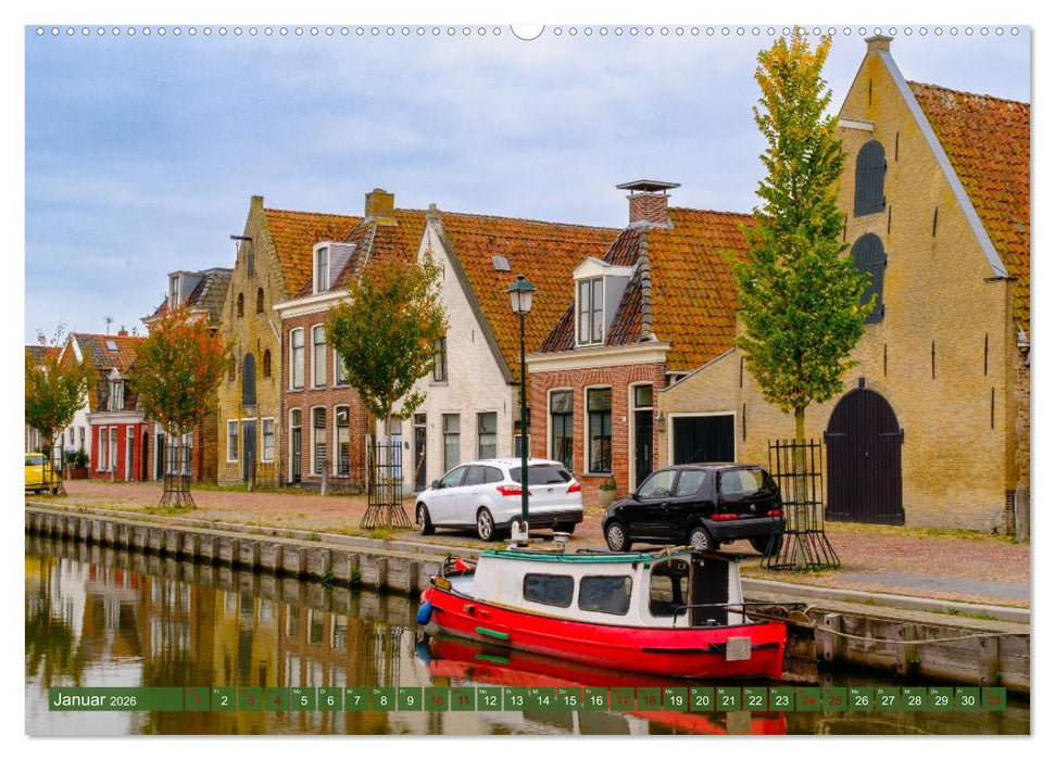 Ein Blick auf Franeker in Friesland (CALVENDO Premium Wandkalender 2026)