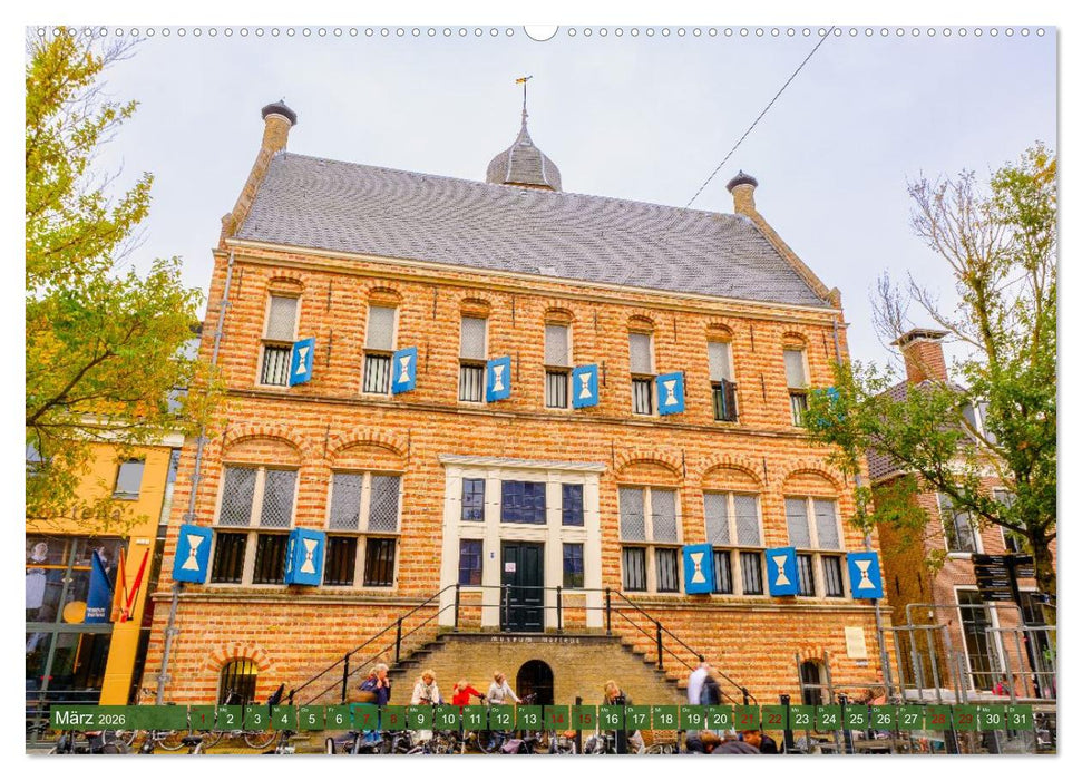 Ein Blick auf Franeker in Friesland (CALVENDO Premium Wandkalender 2026)