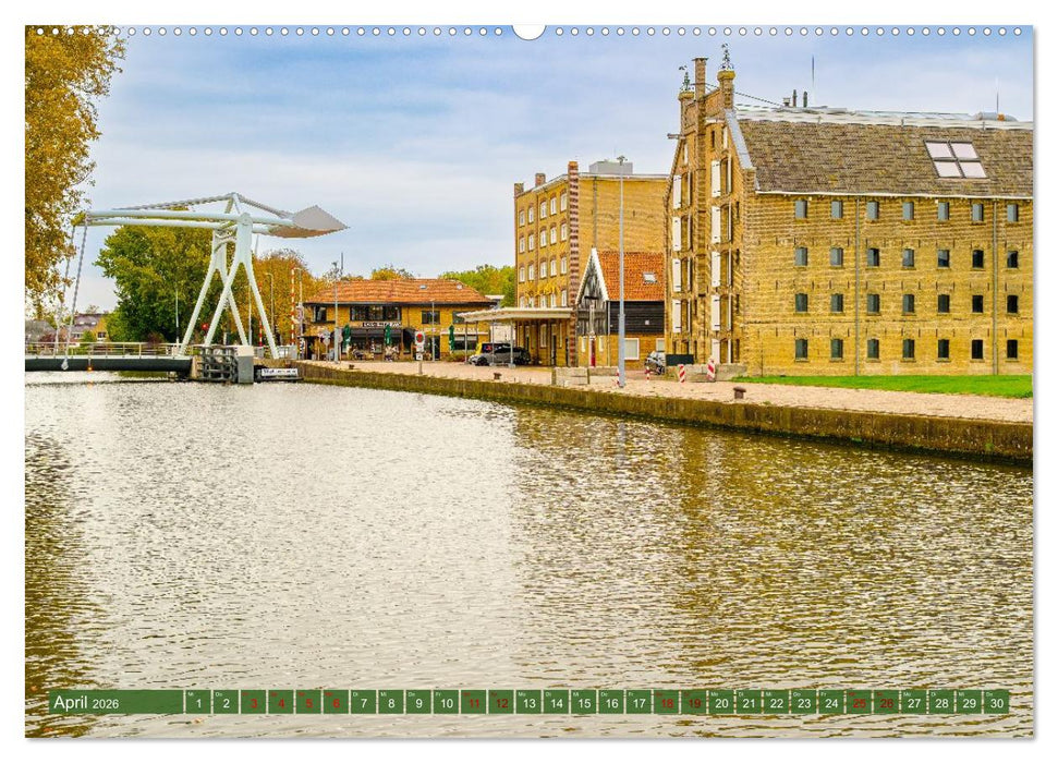 Ein Blick auf Franeker in Friesland (CALVENDO Premium Wandkalender 2026)