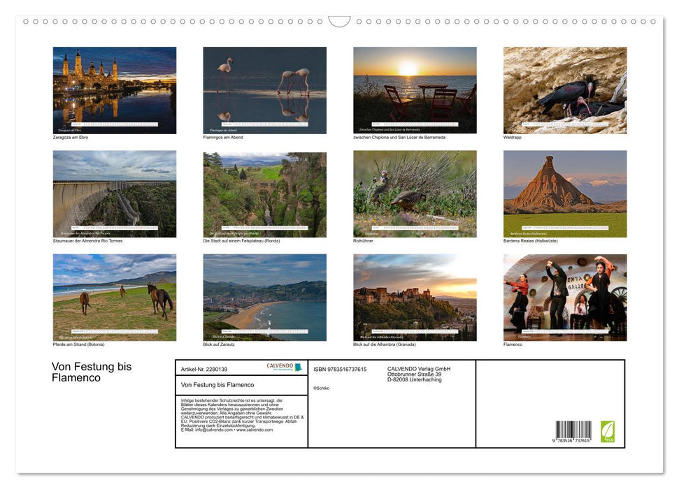 Von Festung bis Flamenco (CALVENDO Wandkalender 2026)