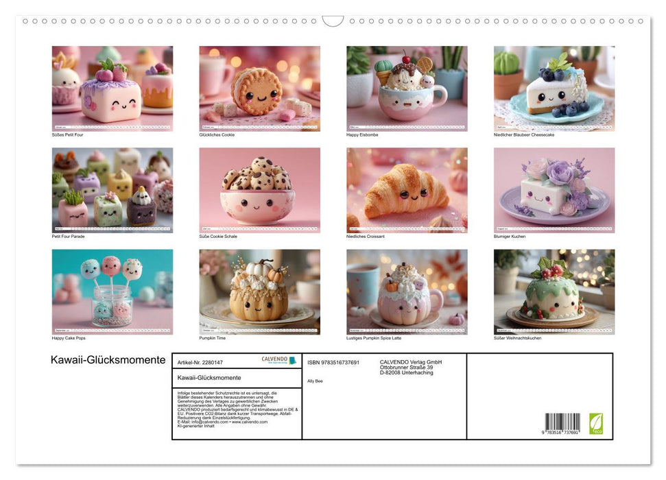 Kawaii-Glücksmomente (CALVENDO Wandkalender 2026)