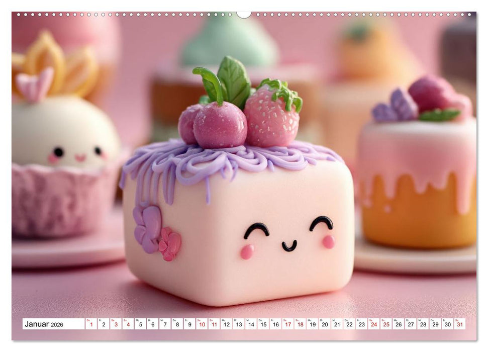 Kawaii-Glücksmomente (CALVENDO Wandkalender 2026)