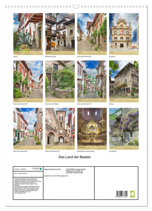 Das Land der Basken (CALVENDO Wandkalender 2026)