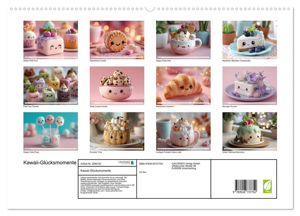 Kawaii-Glücksmomente (CALVENDO Premium Wandkalender 2026)