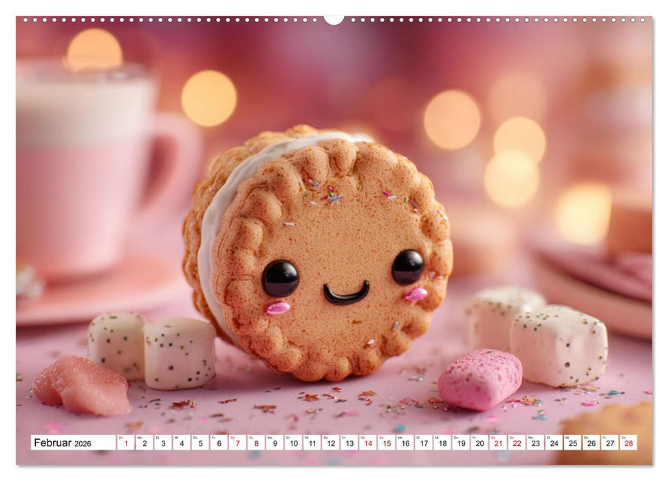Kawaii-Glücksmomente (CALVENDO Premium Wandkalender 2026)