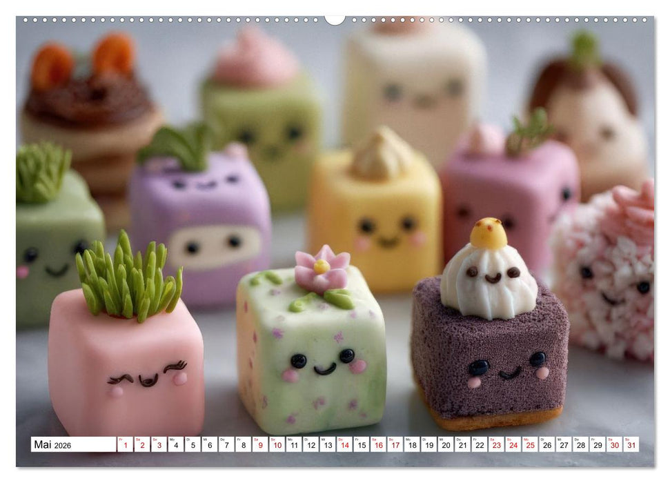 Kawaii-Glücksmomente (CALVENDO Premium Wandkalender 2026)