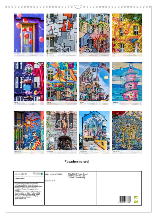 Fasadenmalerei (CALVENDO Wandkalender 2026)