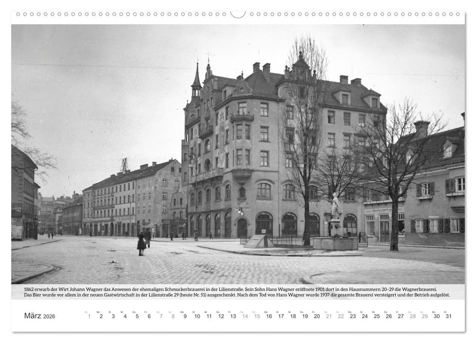 Historisches München - Alte Münchner Brauereien, Brauhäuser und Bierpaläste (CALVENDO Wandkalender 2026)