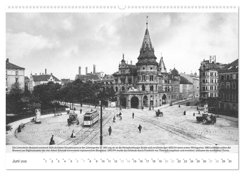 Historisches München - Alte Münchner Brauereien, Brauhäuser und Bierpaläste (CALVENDO Wandkalender 2026)