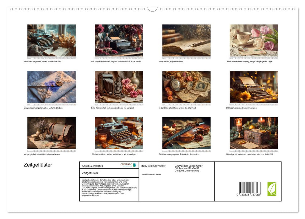 Zeitgeflüster (CALVENDO Premium Wandkalender 2026)