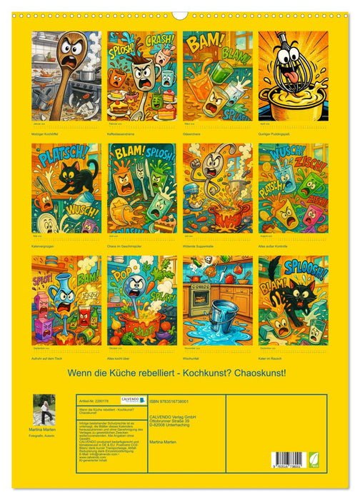 Wenn die Küche rebelliert - Kochkunst? Chaoskunst! (CALVENDO Wandkalender 2026)