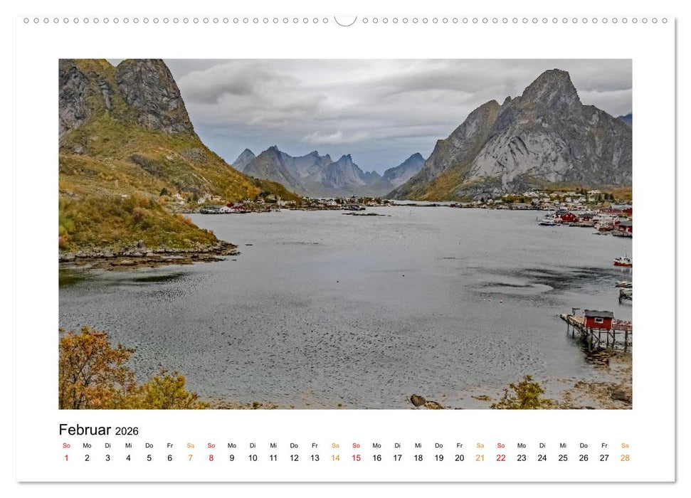 Zwischen Fjord und Flamme (CALVENDO Premium Wandkalender 2026)