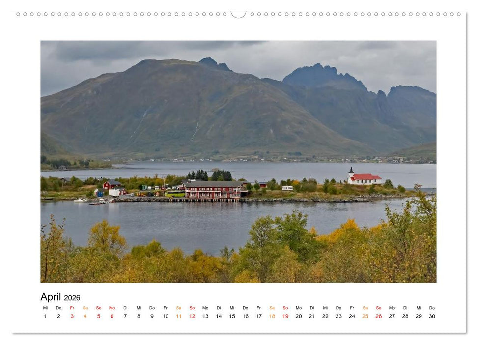 Zwischen Fjord und Flamme (CALVENDO Premium Wandkalender 2026)