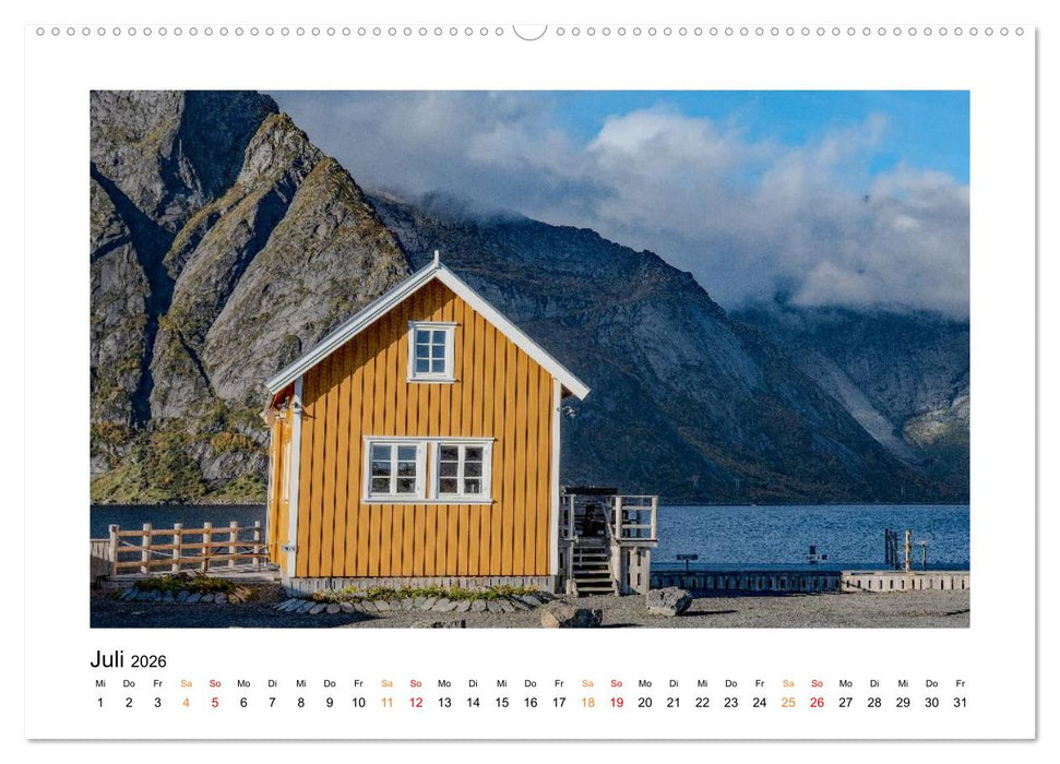 Zwischen Fjord und Flamme (CALVENDO Premium Wandkalender 2026)