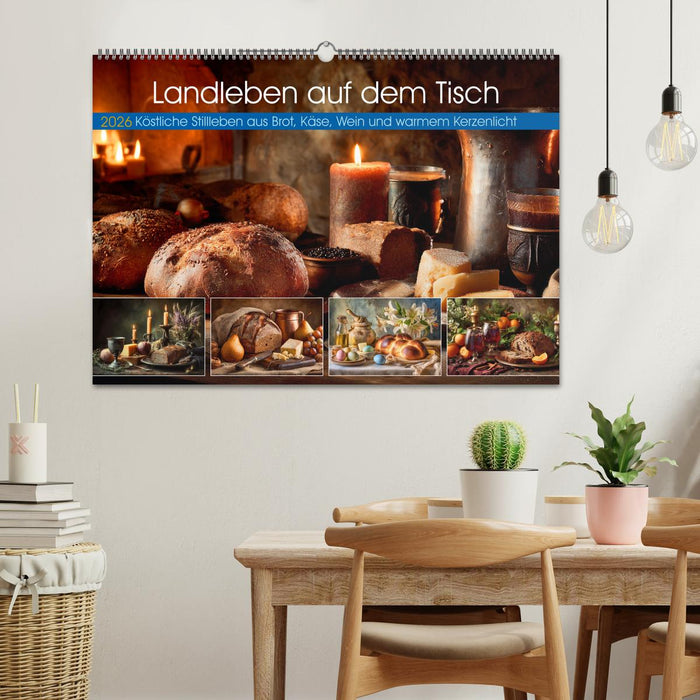 Landleben auf dem Tisch (CALVENDO Wandkalender 2026)