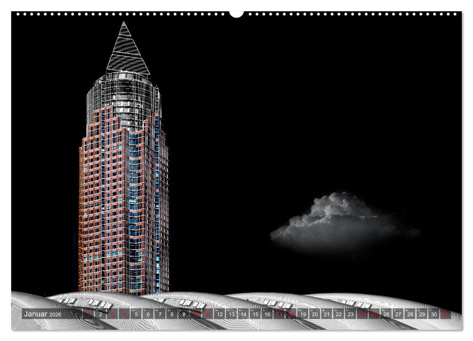 MAINHATTEN architektur kunst (CALVENDO Premium Wandkalender 2026)