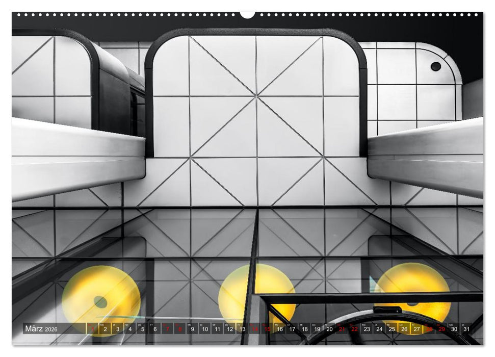 MAINHATTEN architektur kunst (CALVENDO Premium Wandkalender 2026)