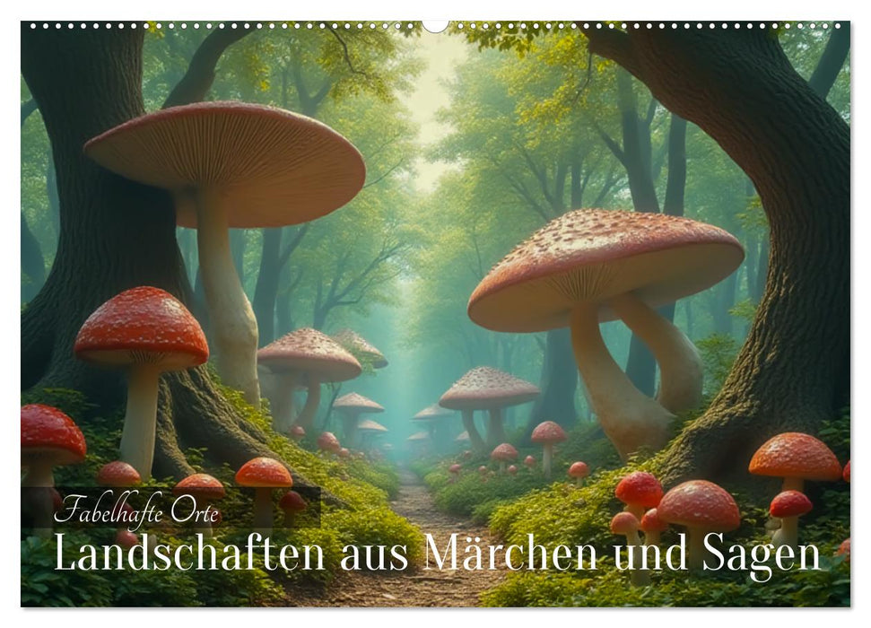 Fabelhafte Orte – Landschaften aus Märchen und Sagen (CALVENDO Wandkalender 2026)