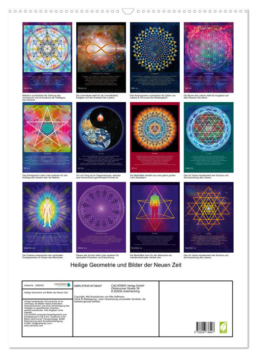 Heilige Geometrie und Bilder der Neuen Zeit (CALVENDO Wandkalender 2026)