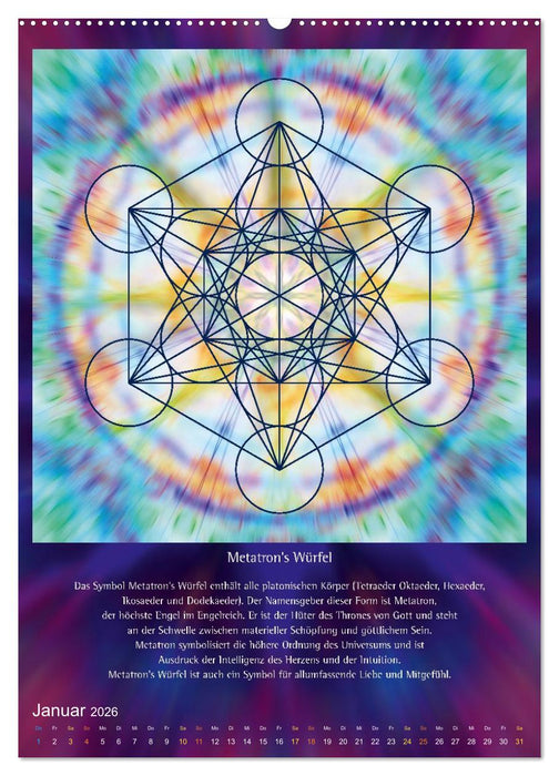 Heilige Geometrie und Bilder der Neuen Zeit (CALVENDO Wandkalender 2026)