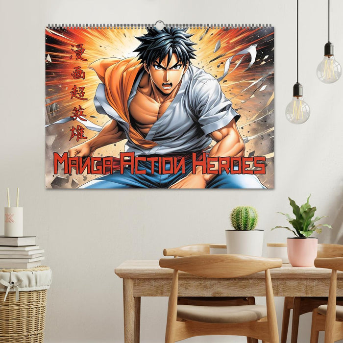 Manga Action Heroes (CALVENDO Wandkalender 2026)