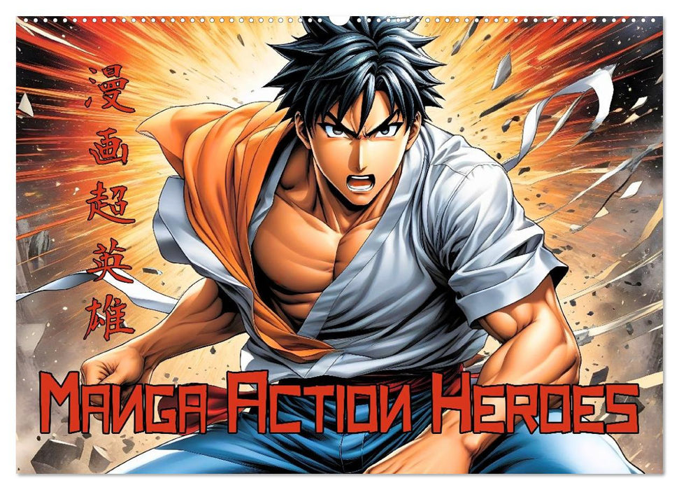 Manga Action Heroes (CALVENDO Wandkalender 2026)