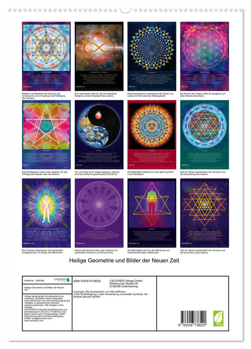 Heilige Geometrie und Bilder der Neuen Zeit (CALVENDO Premium Wandkalender 2026)