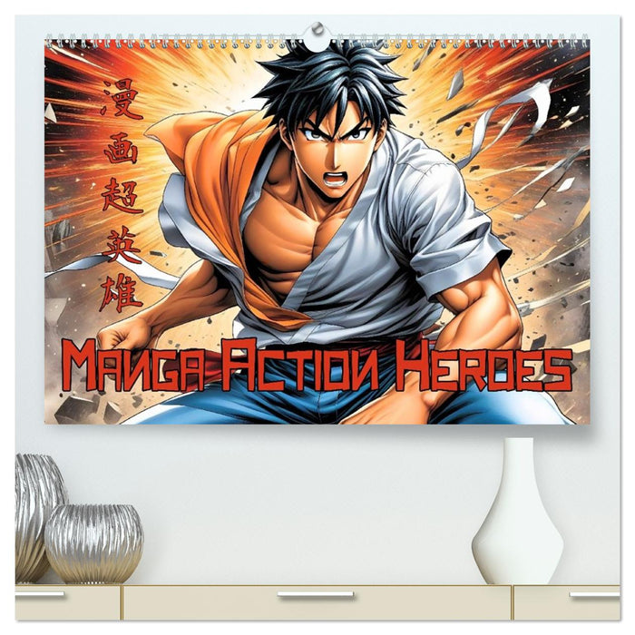 Manga Action Heroes (CALVENDO Premium Wandkalender 2026)