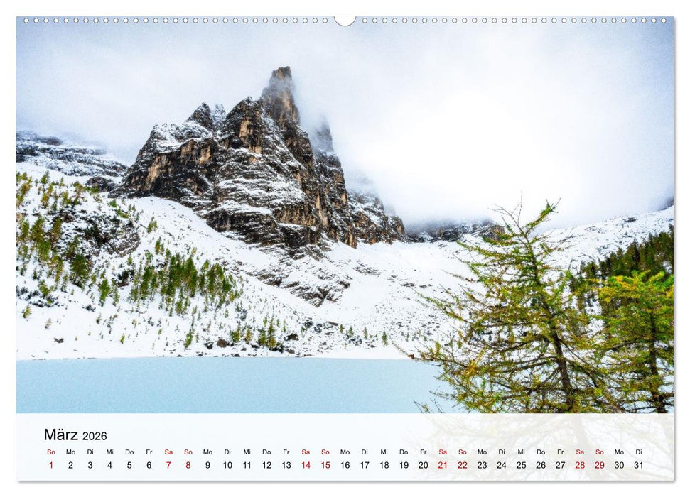 Die Dolomiten - Faszination Berge (CALVENDO Premium Wandkalender 2026)