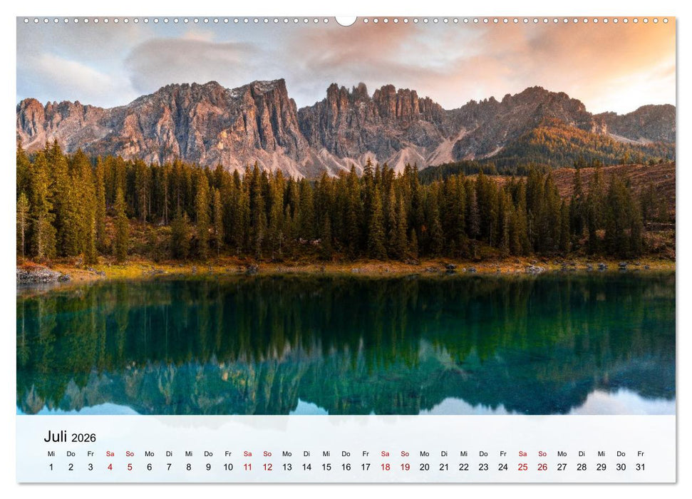 Die Dolomiten - Faszination Berge (CALVENDO Premium Wandkalender 2026)