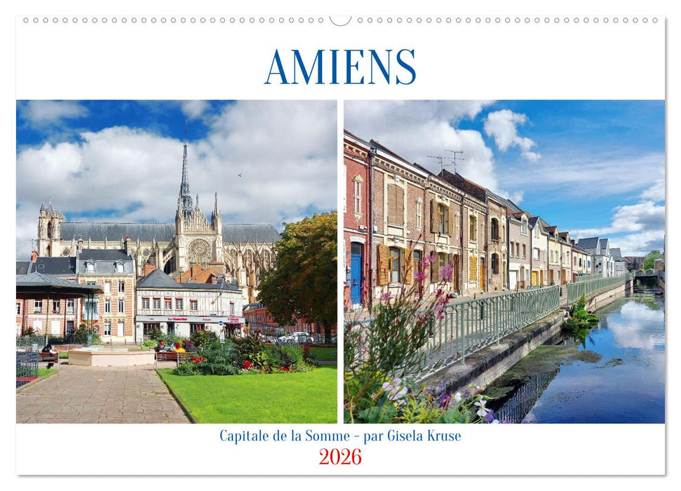 Amiens - Capitale de la Somme (CALVENDO Calendrier mensuel 2026)