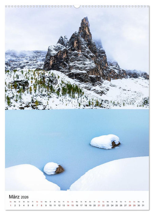 Die Dolomiten - Berge, die begeistern (CALVENDO Premium Wandkalender 2026)