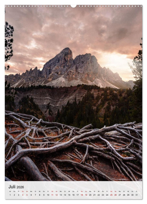 Die Dolomiten - Berge, die begeistern (CALVENDO Premium Wandkalender 2026)