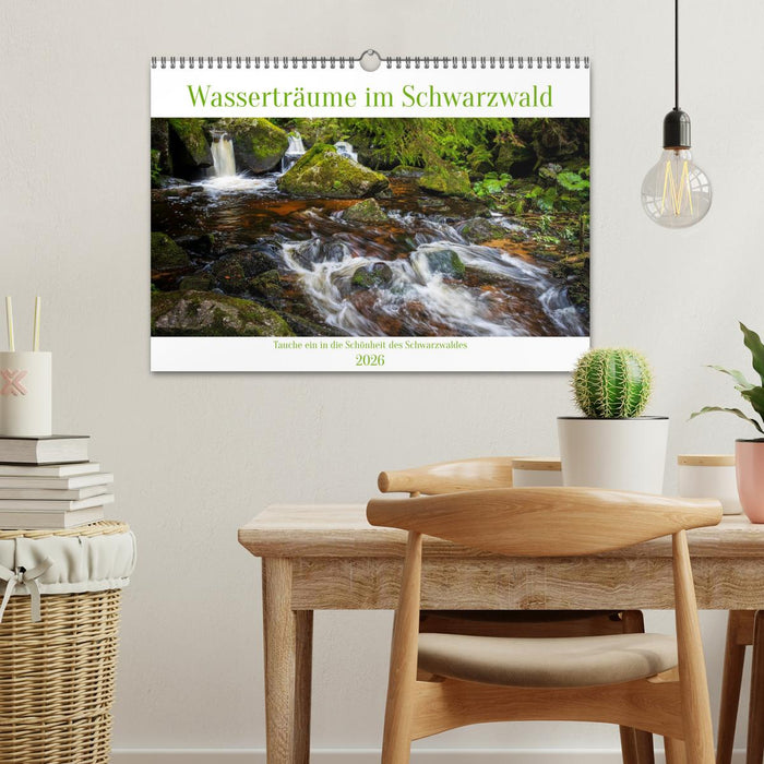 Wasserträume im Schwarzwald (CALVENDO Wandkalender 2026)