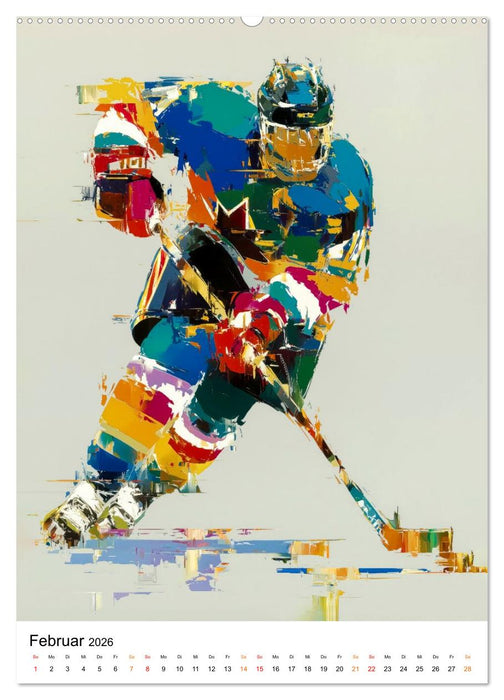 Sport in Farben (CALVENDO Wandkalender 2026)