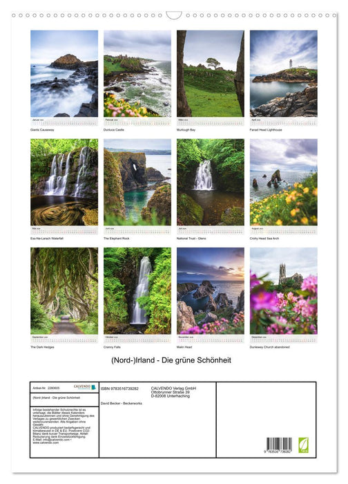 (Nord-)Irland - Die grüne Schönheit (CALVENDO Wandkalender 2026)