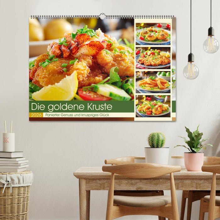 Die goldene Kruste. Panierter Genuss und knuspriges Glück (CALVENDO Wandkalender 2026)