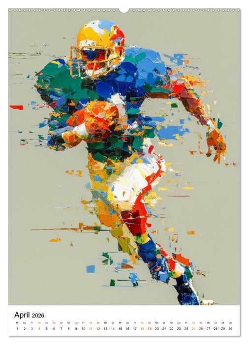 Sport in Farben (CALVENDO Premium Wandkalender 2026)