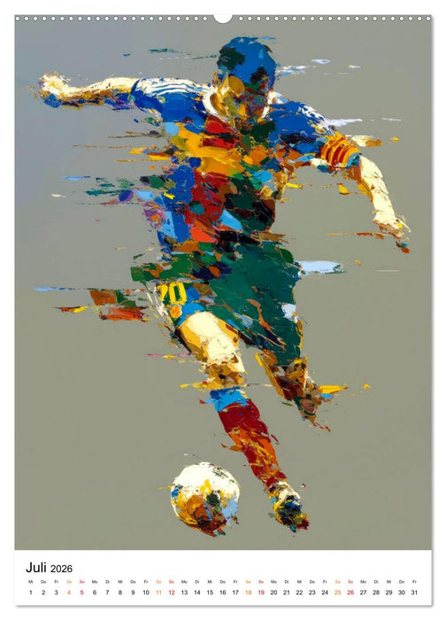 Sport in Farben (CALVENDO Premium Wandkalender 2026)