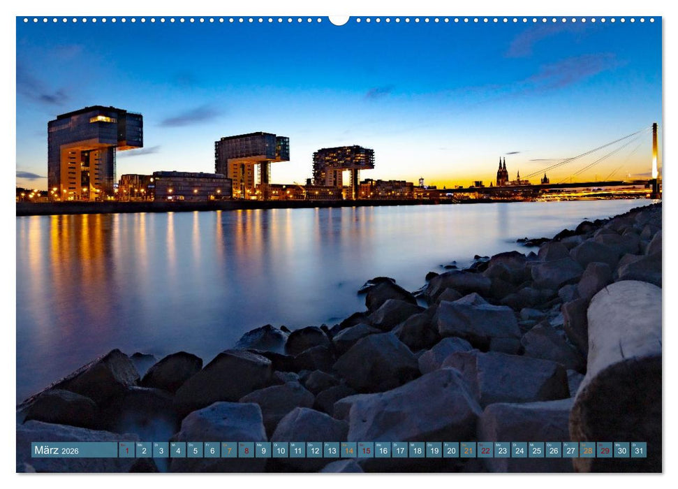 RIVERSIDE BLUES - Abends am Fluss (CALVENDO Wandkalender 2026)