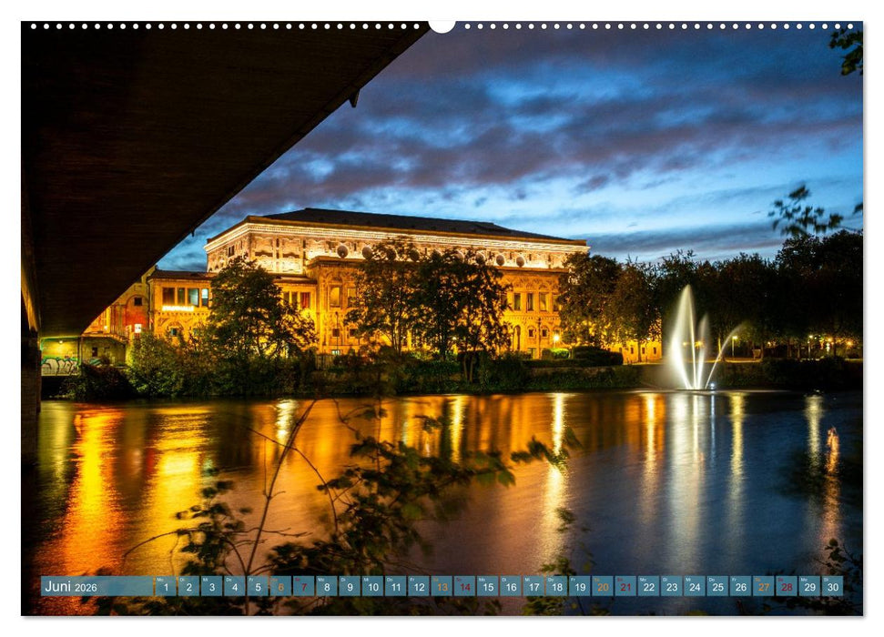 RIVERSIDE BLUES - Abends am Fluss (CALVENDO Wandkalender 2026)