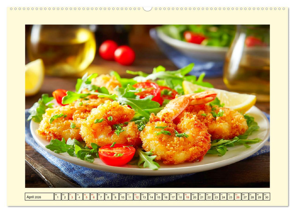 Die goldene Kruste. Panierter Genuss und knuspriges Glück (CALVENDO Premium Wandkalender 2026)